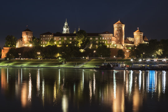 Wawel Royal castle in Krakow, Poland