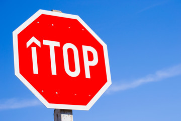 Stop Sign Spelling Top
