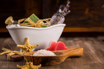 Wellness and bath in vintage look