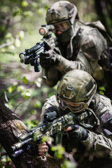 Group of soldiers special forces