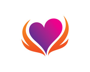 Love Logo Template Design Vector, Emblem, Design Concept, Creative Symbol, Icon