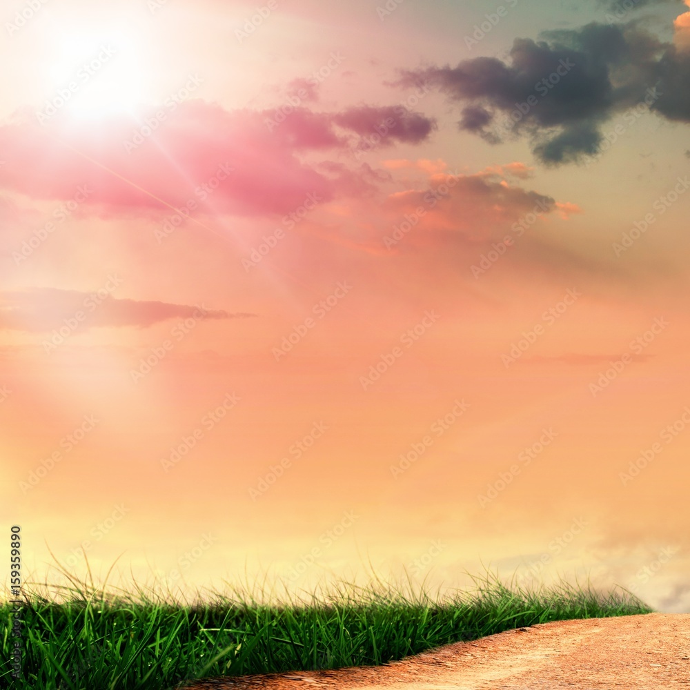 Poster composite image of low angle view of cloudscape in sky
