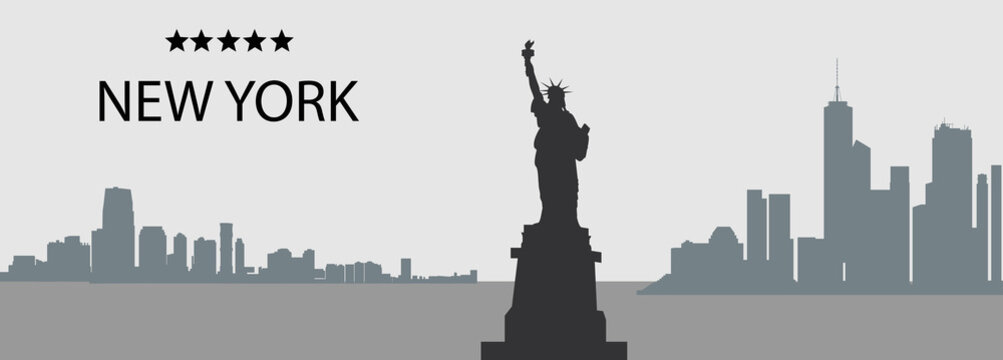 City silhouette- New York