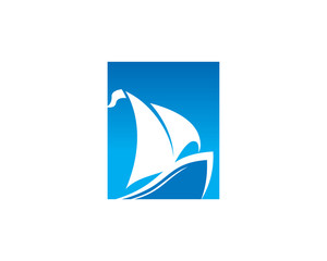 Sail Logo Template Design Vector, Emblem, Design Concept, Creative Symbol, Icon