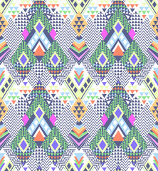 colorful geometric print - seamless background