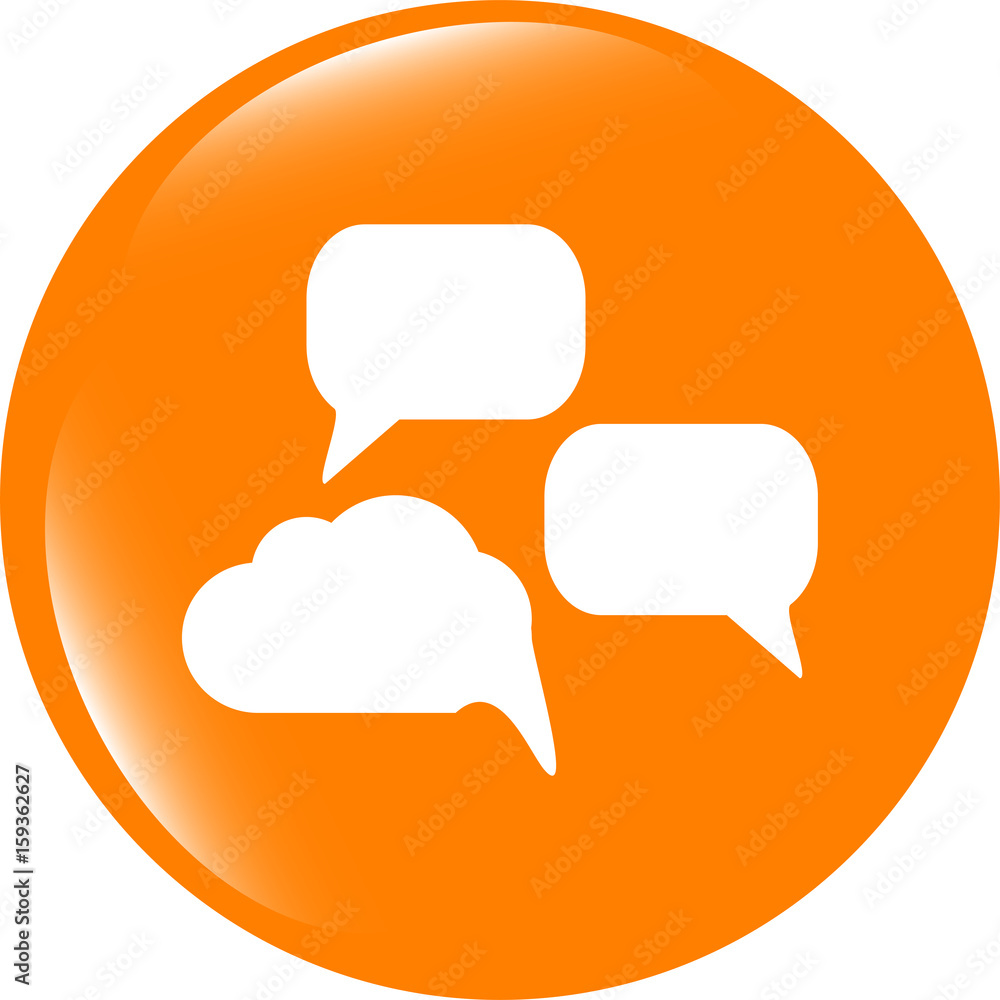 Poster abstract cloud set icon. upload button. load symbol. round button