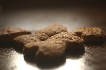 Heart Shape Valentine Homemade Cookies, Focus