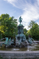 Fototapeta premium Fountain in the Stadtpark in Nuremberg