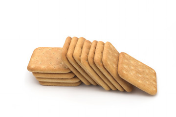Cracker isolated on white