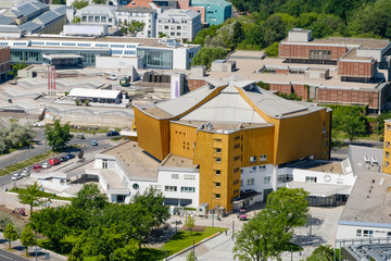 Obraz premium Aerial view on the Berliner Philharmonie