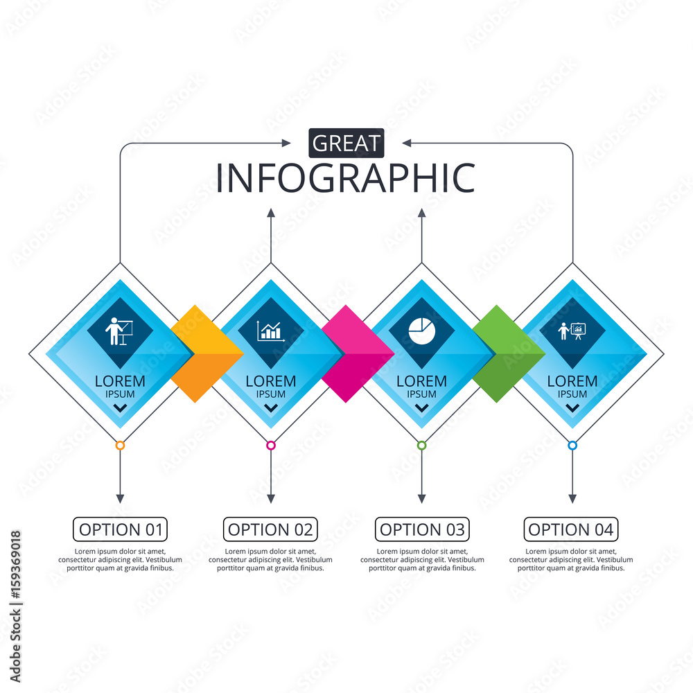Poster diagram graph pie chart. presentation billboard.