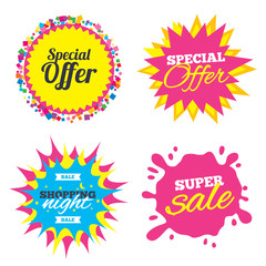 Special offer sign icon. Sale symbol.