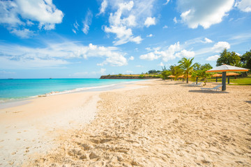 Fort James beach, very popular beach for the Locals. (Antigua)