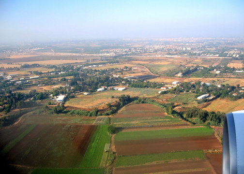 Tel Aviv Ayalon River from airplane May 2008