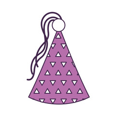 party hat celebration icon vector illustration design