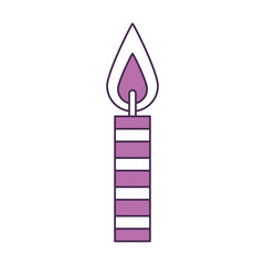 birthday candles isolated icon vector illustration design