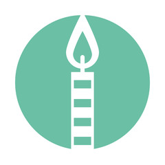 birthday candles isolated icon vector illustration design