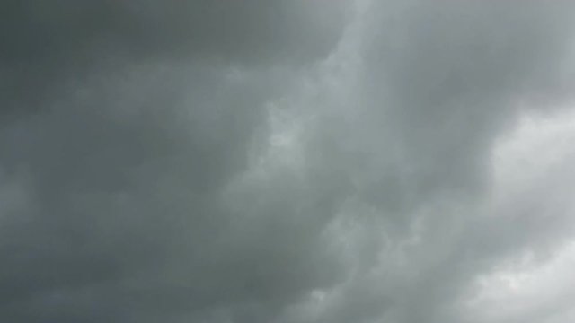 moving gray clouds before raining time lapse