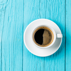 Cup of coffee on table