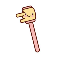 honey stick kawaii character vector illustration design