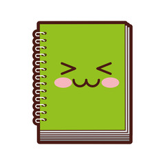 note book kawaii character vector illustration design