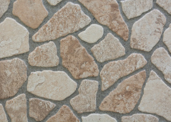 Ceramic floor tiles decoration.