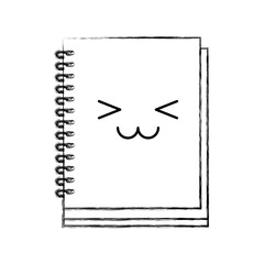 note book kawaii character vector illustration design