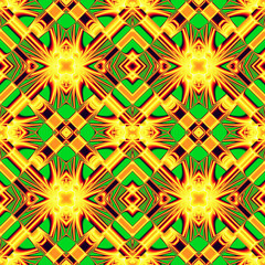 elegant seamless pattern of stained glass or chrome