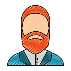 businessman avatar character icon vector illustration design