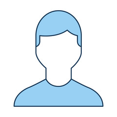young man avatar character vector illustration design