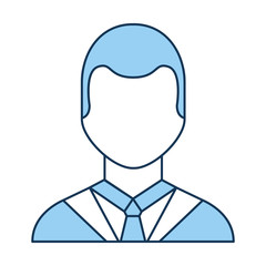 businessman avatar character icon vector illustration design