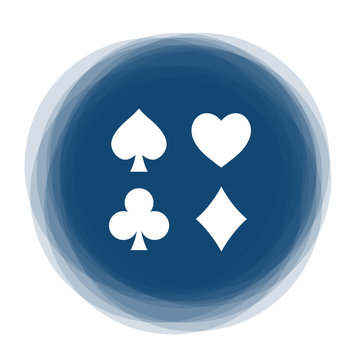Abstract round button - casino