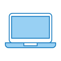 laptop computer isolated icon vector illustration design