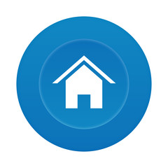 Runder 3D Button - Haus