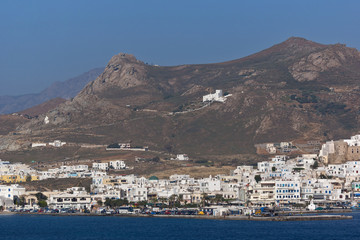 Fototapeta premium Panoramic view of Naxos Island, Cyclades, Greece