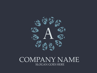 Abstract A Letter Monogram Elegant Logo Design