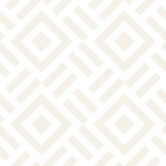 Stylish Lines Maze Lattice. Ethnic Monochrome Texture. Abstract Geometric Background. Vector Seamless Subtle Pattern...