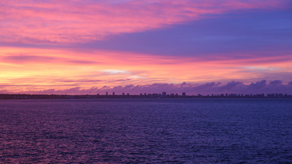 Skyline of Punta del Este in Uruguay