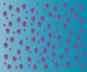 水面に浮かぶ花