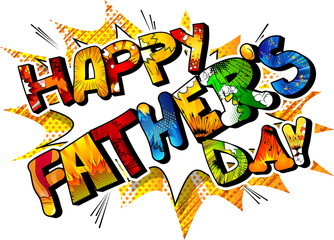 Vector illustrated banner, greeting card or poster for Father's day.