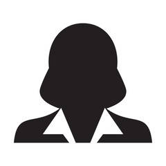 Man User Icon - Vector Person Profile Human Avatar Symbol in Flat Color Glyph Pictogram Illustration