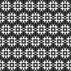 VECTOR: Black and White Minimalist Abstract Seamless Pattern
