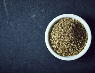 Dried oregano herbs