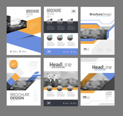 Six trendy brochures templates 