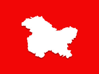 Illustration of Jammu and Kashmir flag