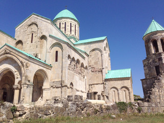 Fototapeta na wymiar Bagrati Cathedral at Kutaisi, Georgia