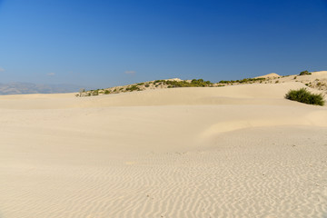 Sand dunes on Patara beach. Turkey