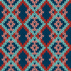 Knitting variegated seamless pattern