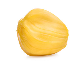 ripe jackfruit isolated on white background