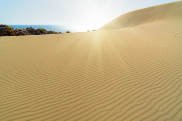 Sand dunes on Patara beach. Turkey